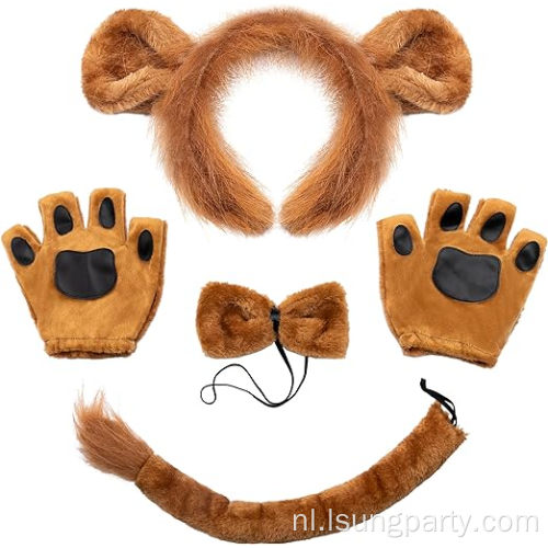 Halloween Party Animal Cosplay Set kostuumaccessoires ingesteld